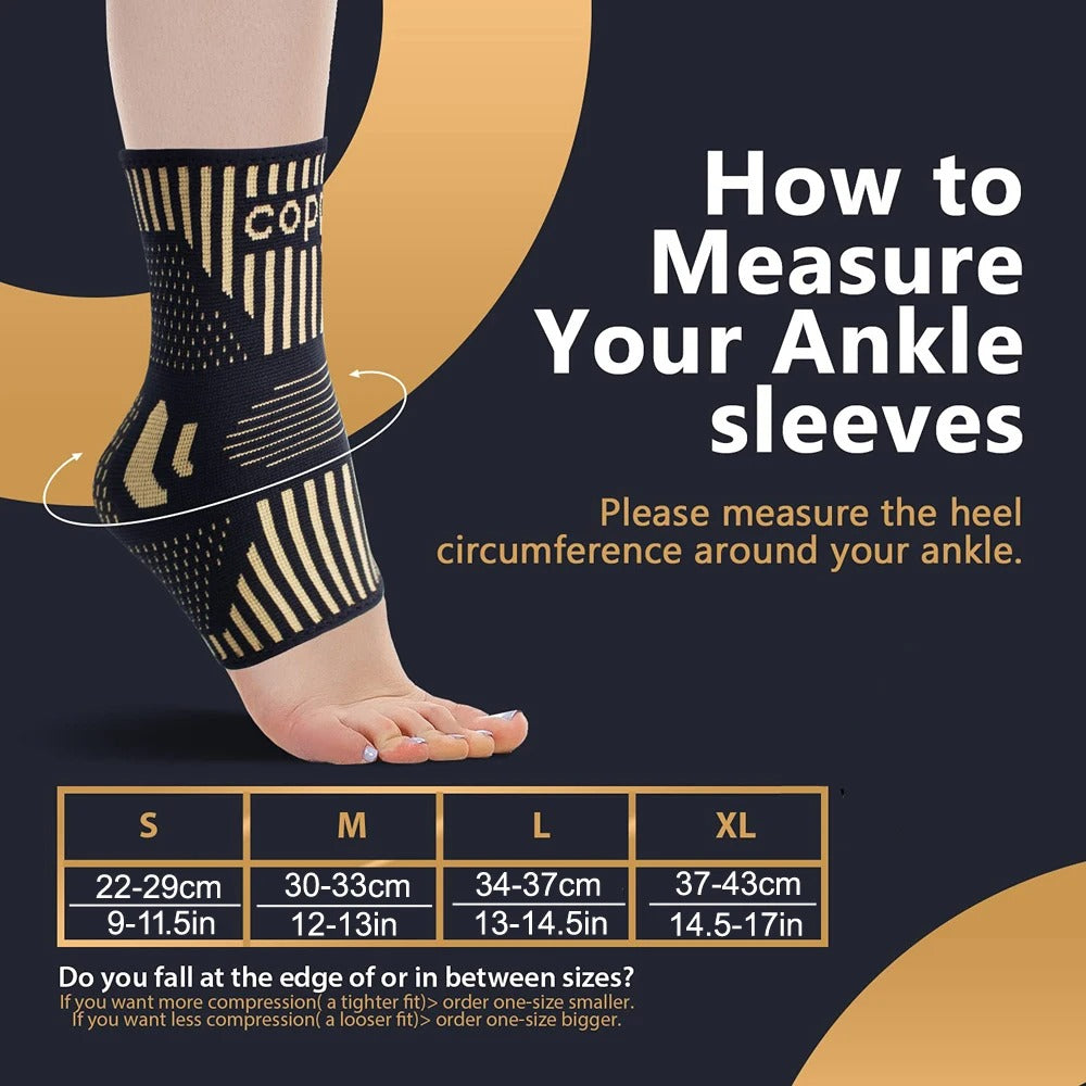 Copper Infused Ankle Compression Sleeve