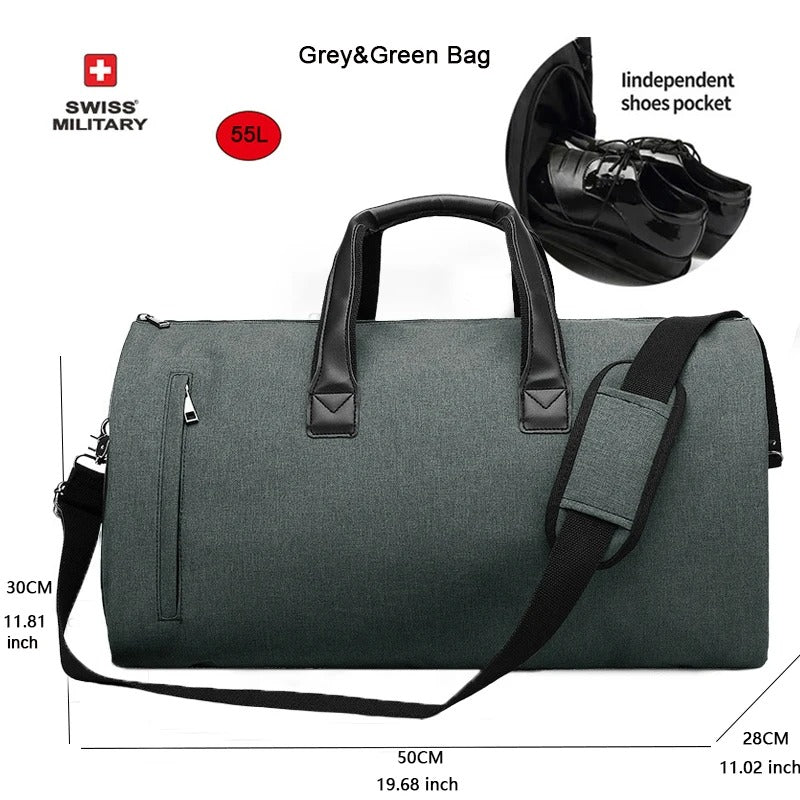 Swiss Military Travel Bag w/ Shoe Pocket