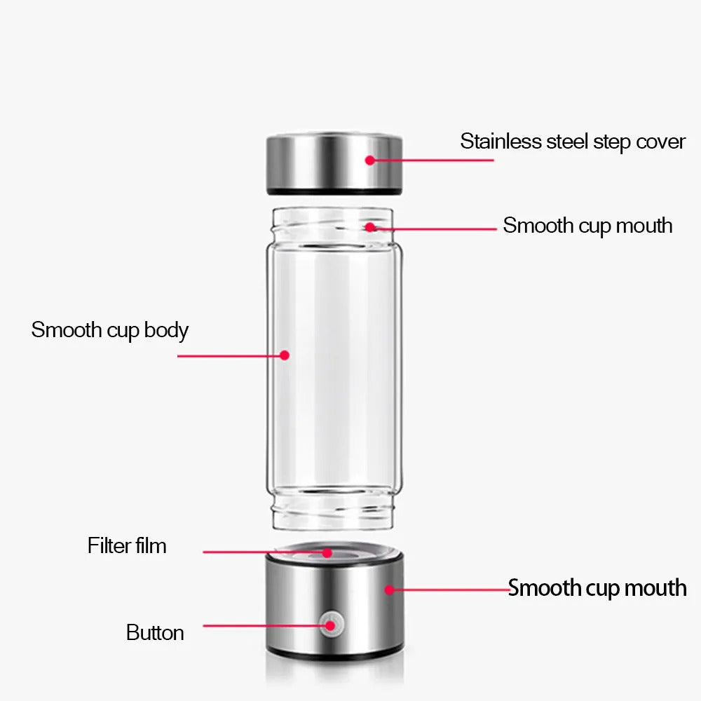 Hydrogen Generating Water Bottle 420ml.