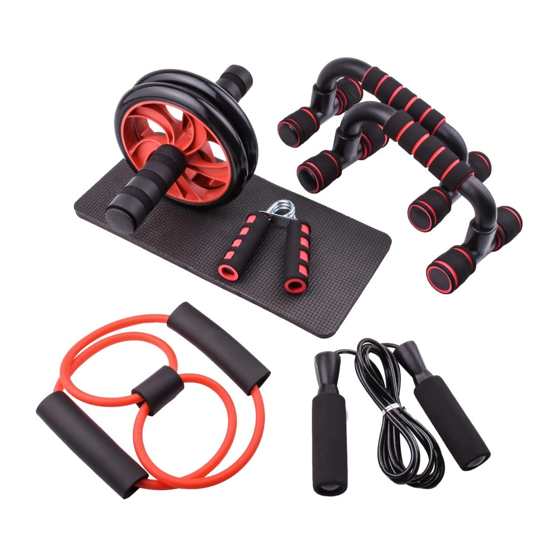 Fanryy Home Gym Fitness Set - Abdominal Roller Wheel 8 Shape, Resistance  Band, Jump Rope price in UAE,  UAE